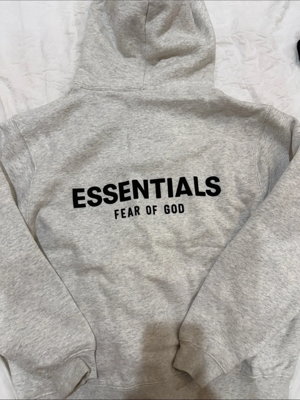 Essentials Light Grey Hoodie - Picture 3 of 3